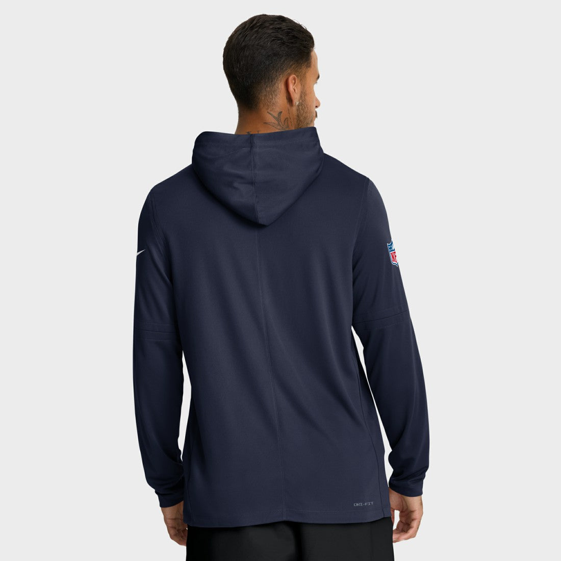 Seattle Seahawks Sideline Pure Fury Performance Long Sleeve Hoodie T-Shirt - College Navy Hoodies