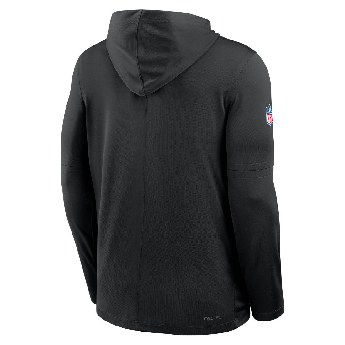 Detroit Lions Sideline Pure Fury Performance Long Sleeve Hoodie T-Shirt - Black Hoodies