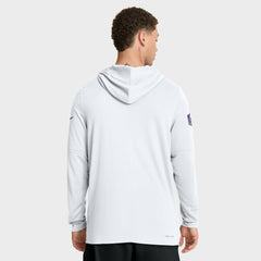 Minnesota Vikings Sideline Option Read Dri-FIT Long Sleeve Hoodie T-Shirt  - White Hoodies