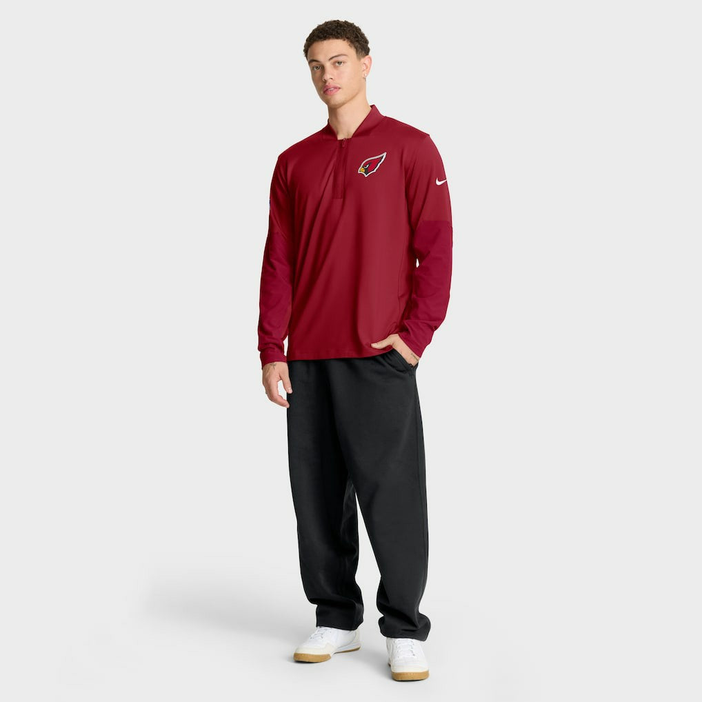 Arizona Cardinals Sideline Dri-FIT Half-Zip Pullover - Cardinal Pullover