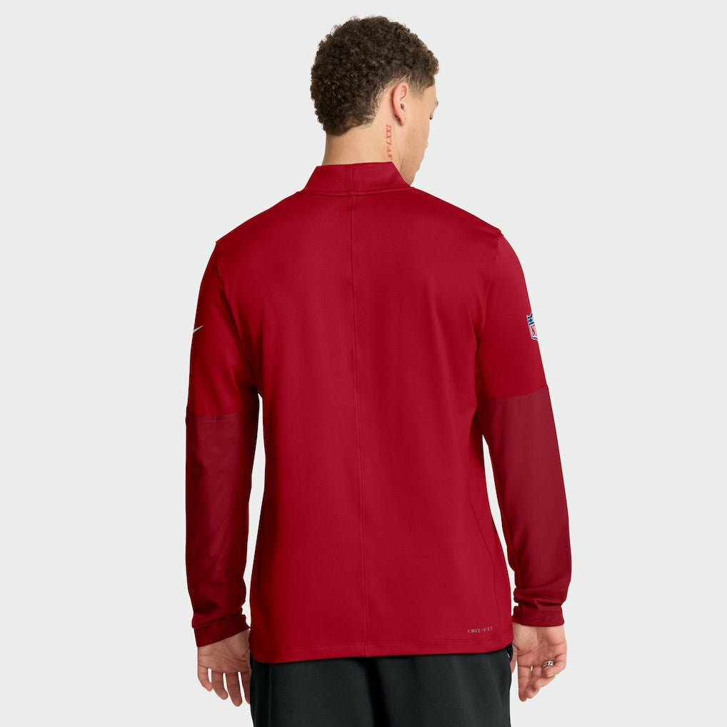Atlanta Falcons Sideline Dri-FIT Half-Zip Pullover - Red Pullover