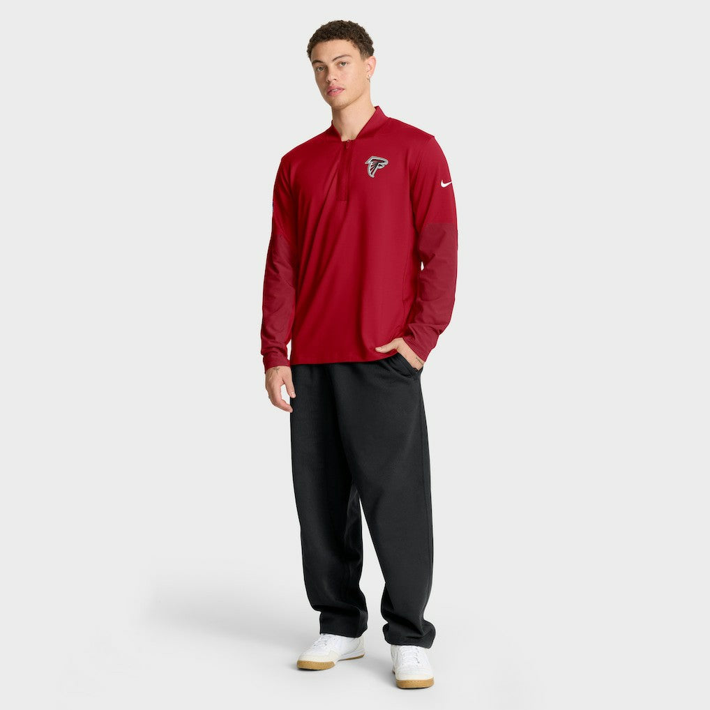Atlanta Falcons Sideline Dri-FIT Half-Zip Pullover - Red Pullover