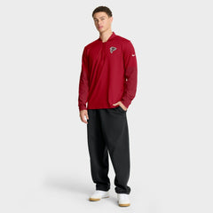 Atlanta Falcons Sideline Dri-FIT Half-Zip Pullover - Red Pullover