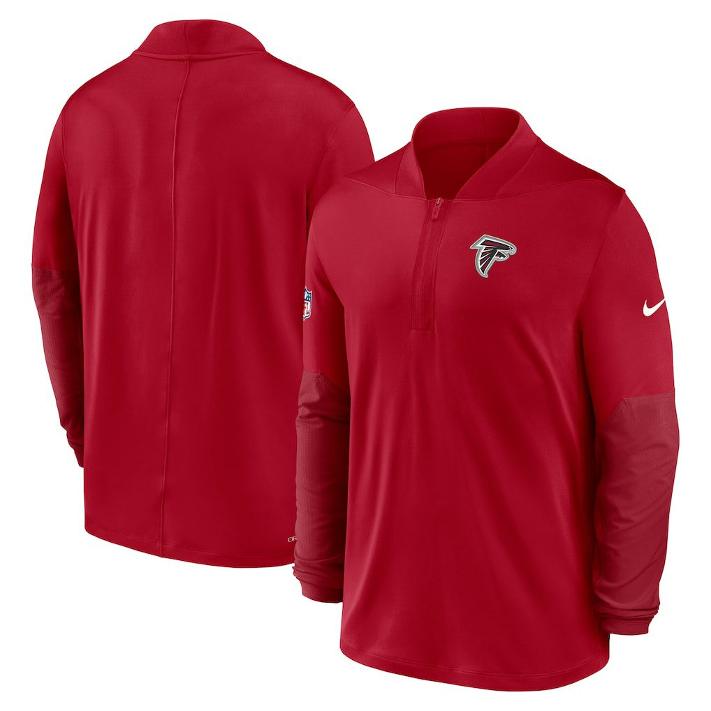 Atlanta Falcons Sideline Dri-FIT Half-Zip Pullover - Red Pullover