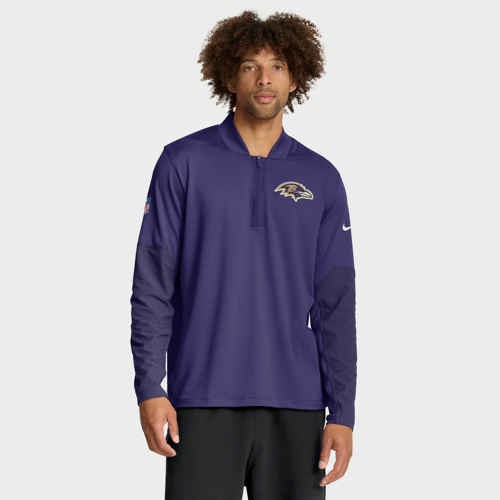 Baltimore Ravens Sideline Dri-FIT Half-Zip Pullover - Purple Pullover