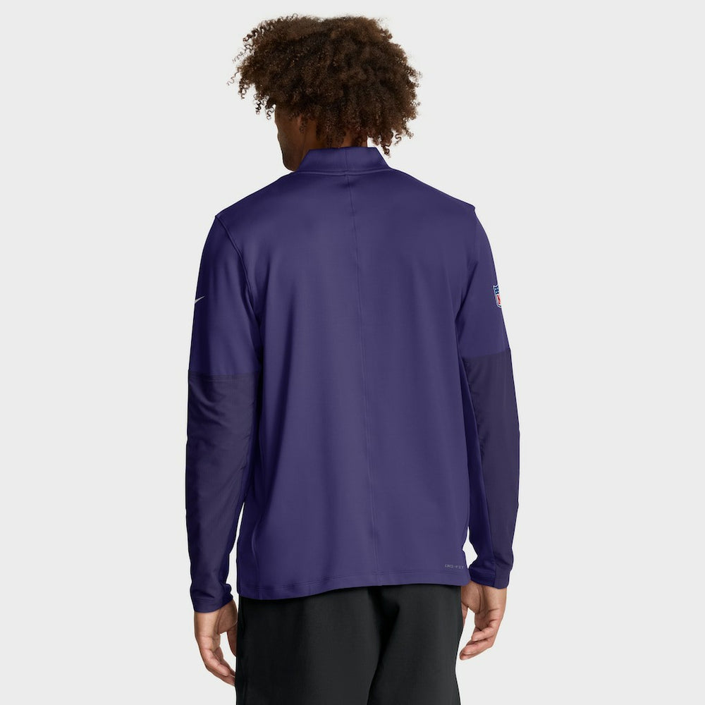 Baltimore Ravens Sideline Dri-FIT Half-Zip Pullover - Purple Pullover