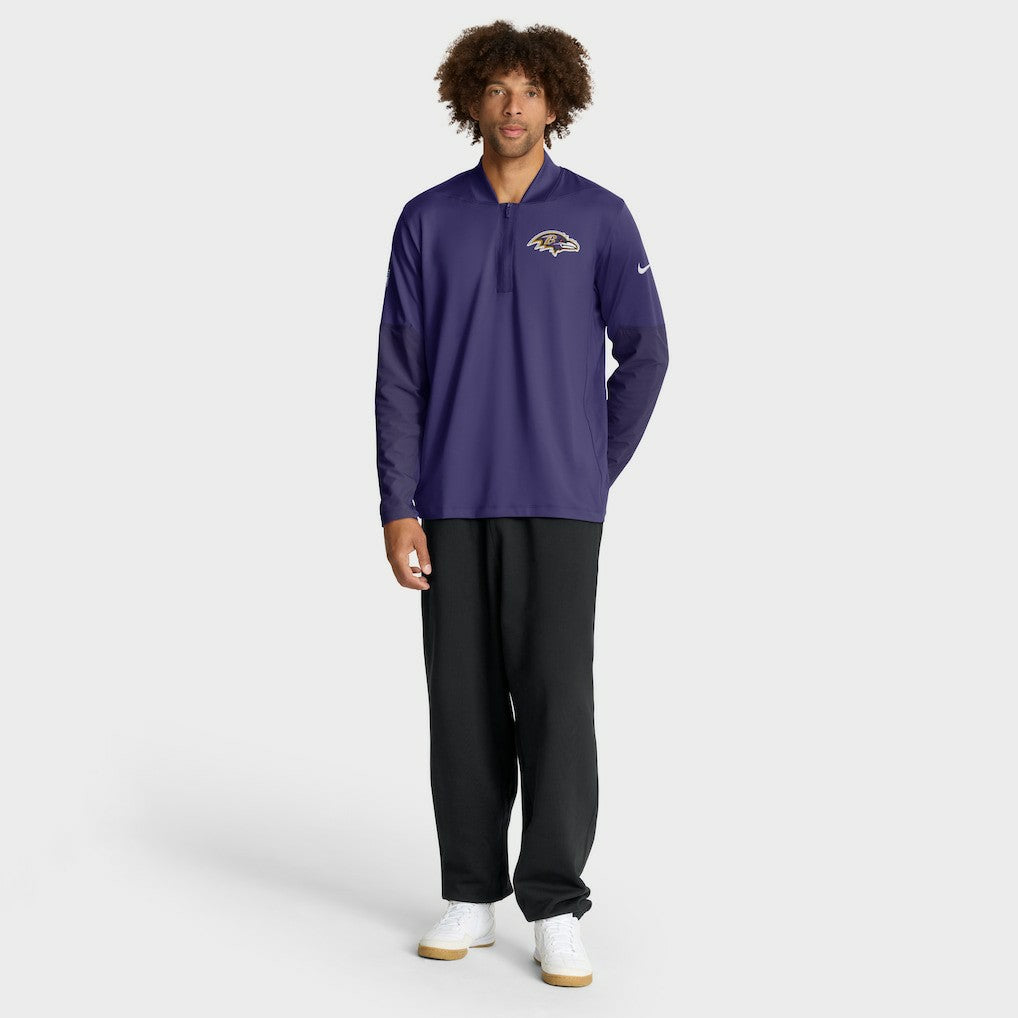 Baltimore Ravens Sideline Dri-FIT Half-Zip Pullover - Purple Pullover