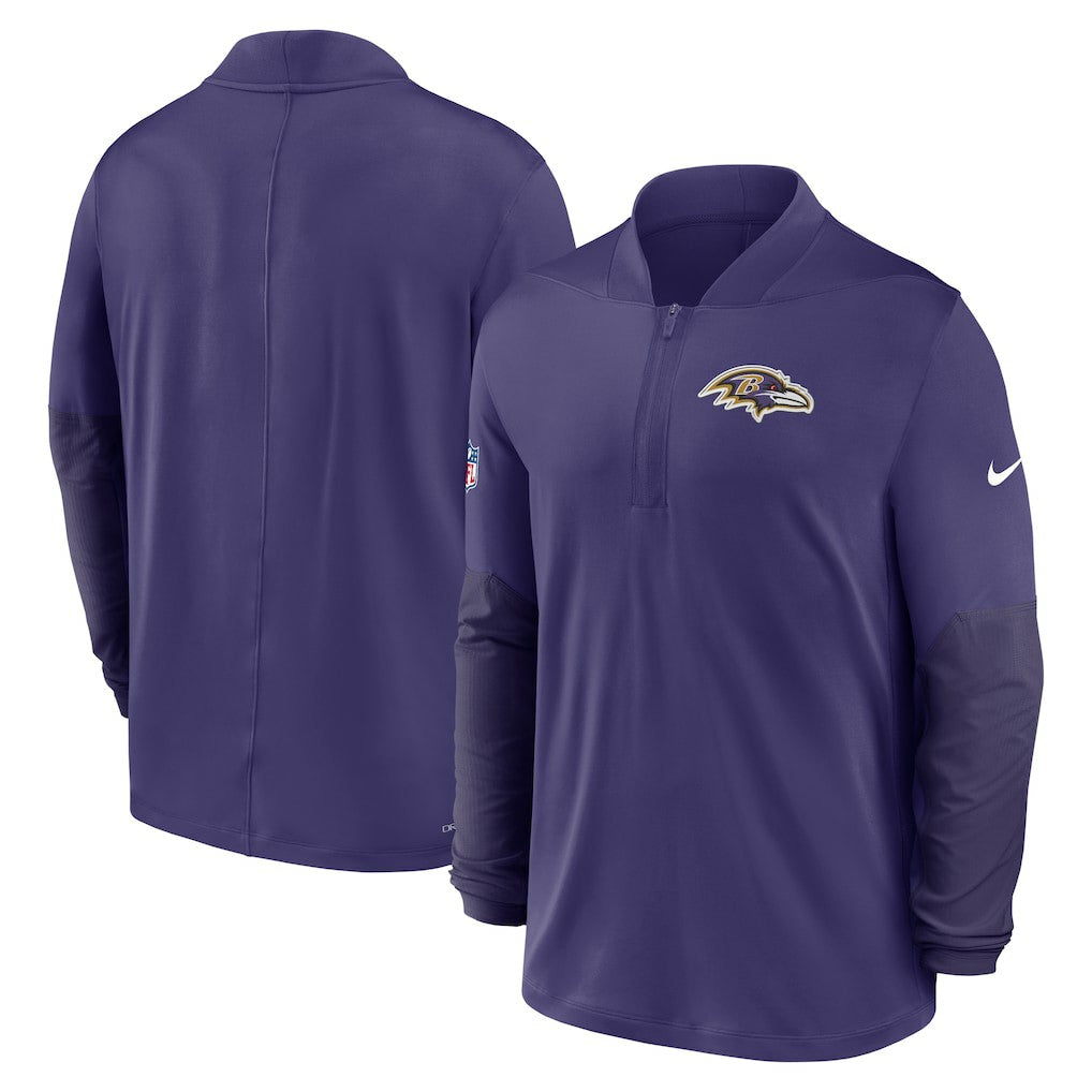 Baltimore Ravens Sideline Dri-FIT Half-Zip Pullover - Purple Pullover