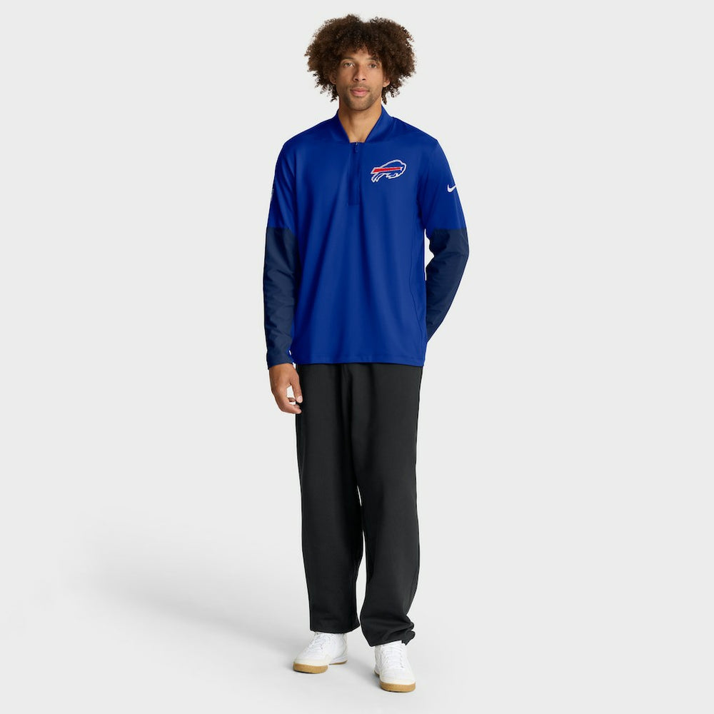 Buffalo Bills Sideline Dri-FIT Half-Zip Pullover - Royal Pullover