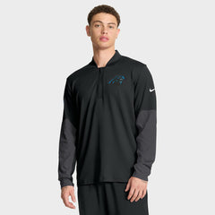 Carolina Panthers Sideline Dri-FIT Half-Zip Pullover - Black Pullover