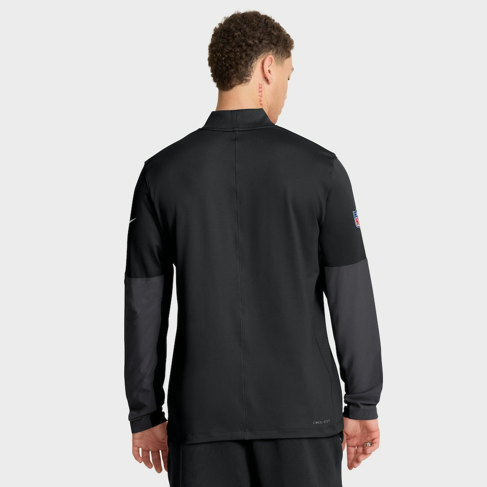 Carolina Panthers Sideline Dri-FIT Half-Zip Pullover - Black Pullover