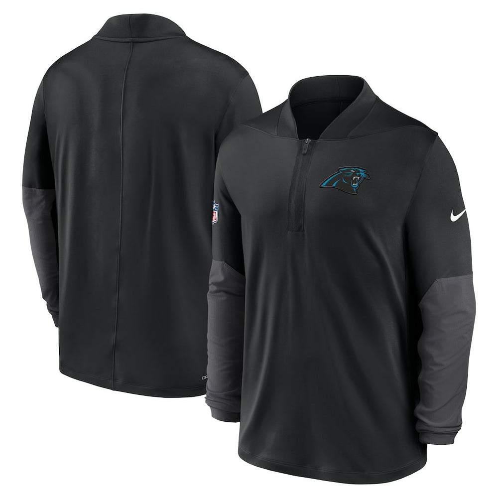 Carolina Panthers Sideline Dri-FIT Half-Zip Pullover - Black Pullover