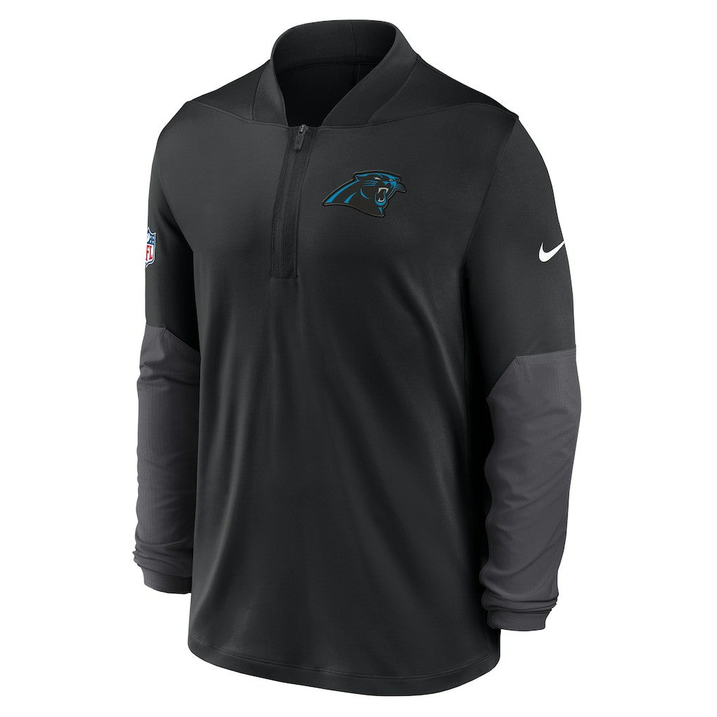 Carolina Panthers Sideline Dri-FIT Half-Zip Pullover - Black Pullover