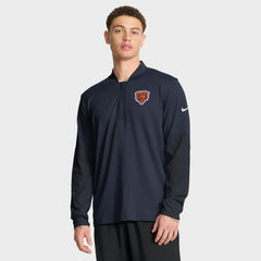 Chicago Bears Sideline Dri-FIT Half-Zip Pullover - Navy Pullover