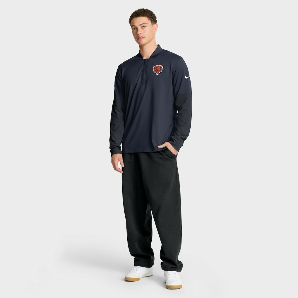 Chicago Bears Sideline Dri-FIT Half-Zip Pullover - Navy Pullover