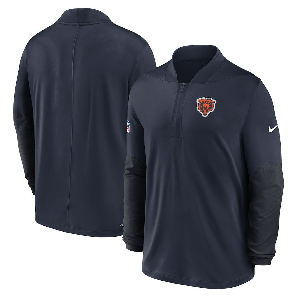 Chicago Bears Sideline Dri-FIT Half-Zip Pullover - Navy Pullover