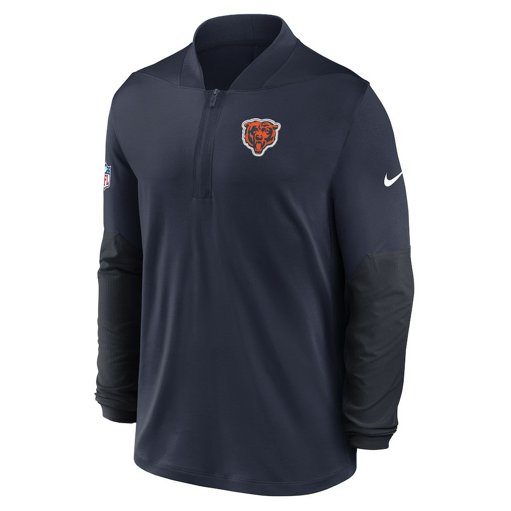 Chicago Bears Sideline Dri-FIT Half-Zip Pullover - Navy Pullover