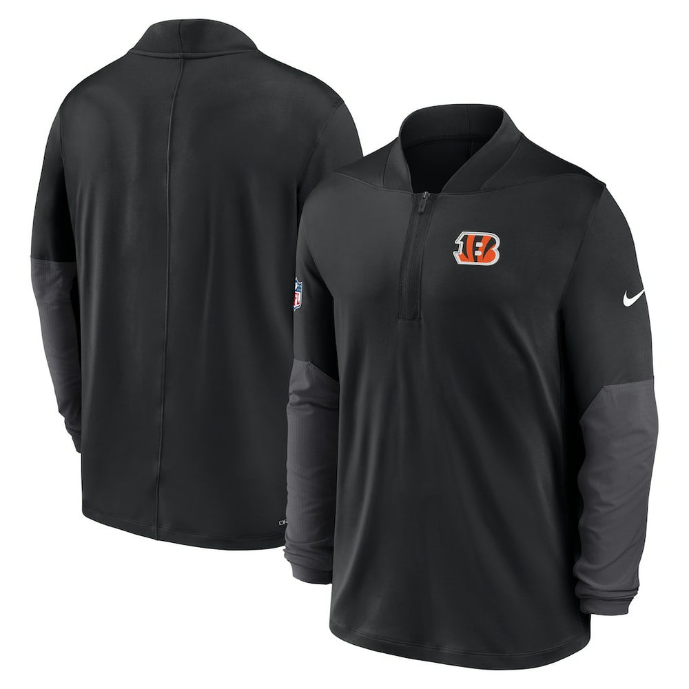 Cincinnati Bengals Sideline Dri-FIT Half-Zip Pullover - Black Pullover