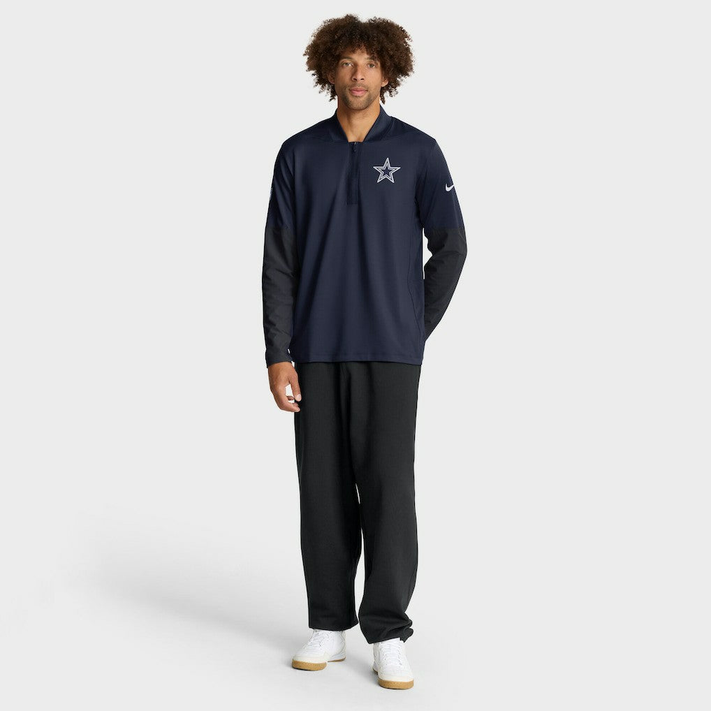 Dallas Cowboys Sideline Dri-FIT Half-Zip Pullover - Navy Pullover