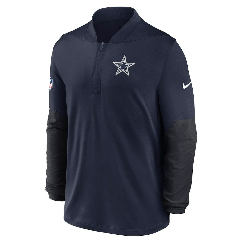 Dallas Cowboys Sideline Dri-FIT Half-Zip Pullover - Navy Pullover