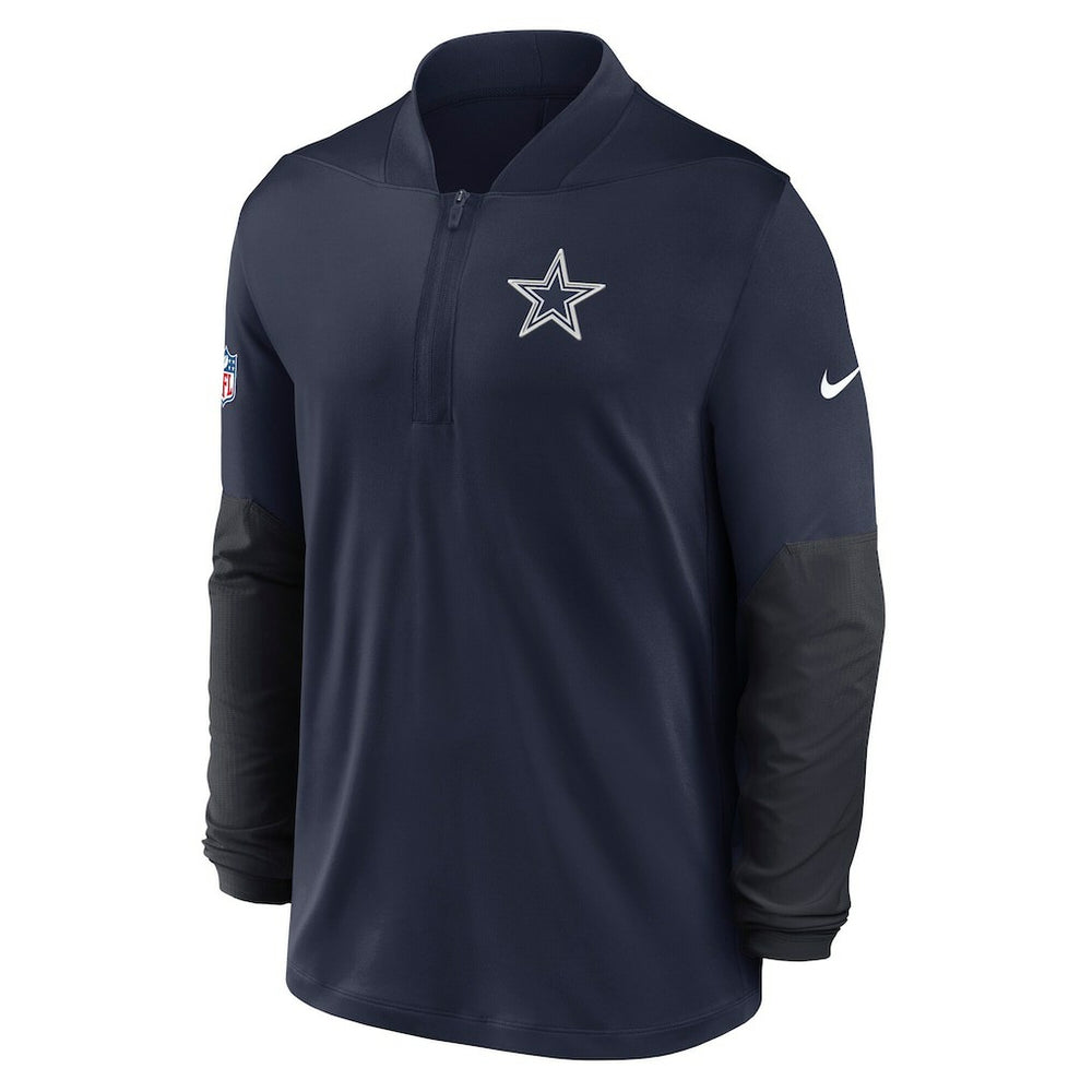 Dallas Cowboys Sideline Dri-FIT Half-Zip Pullover - Navy Pullover