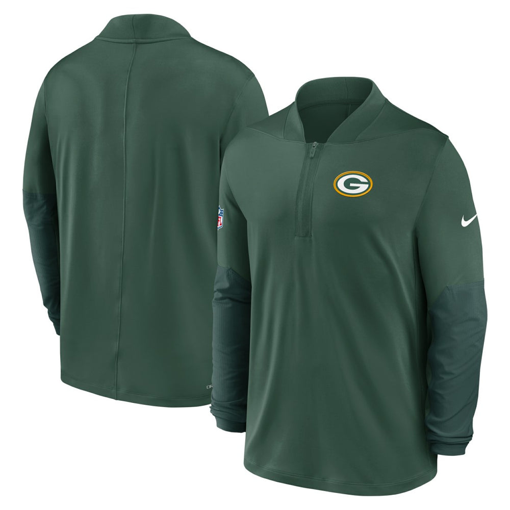 Green Bay Packers Sideline Dri-FIT Half-Zip Pullover - Green Pullover