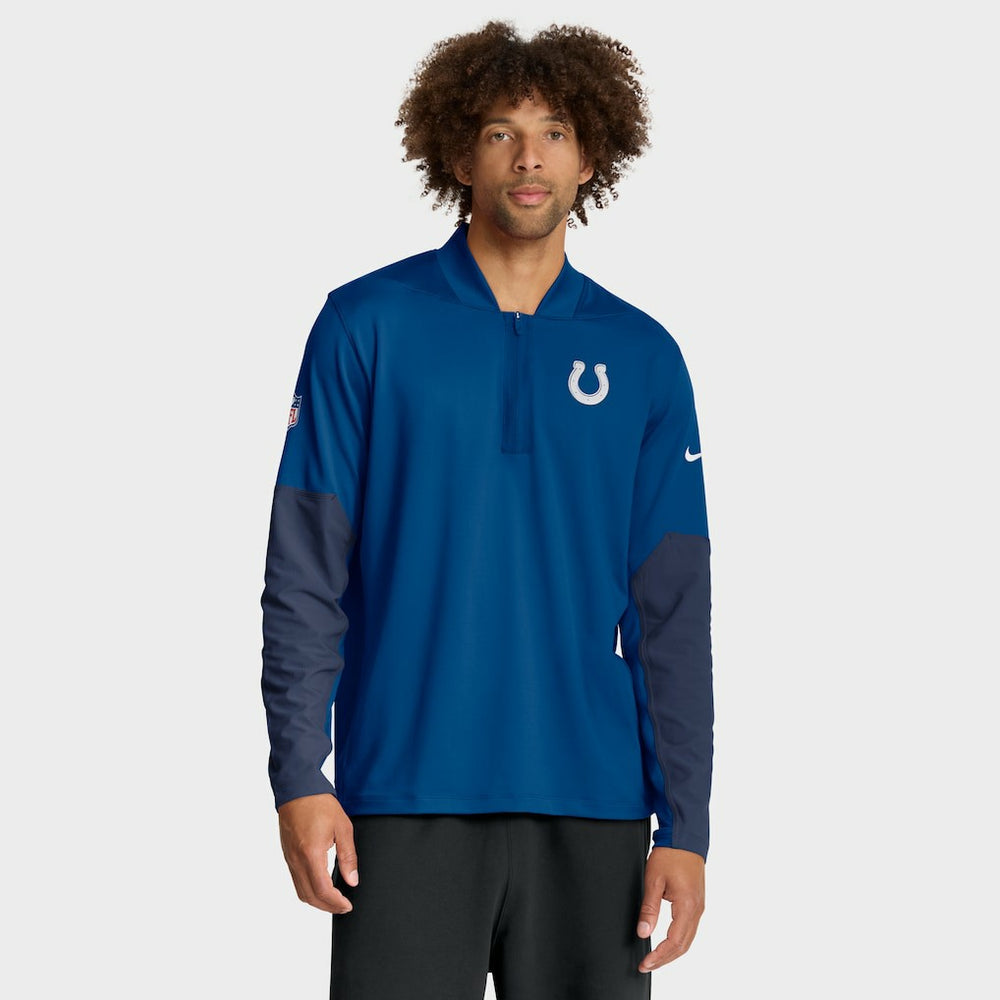 Indianapolis Colts Sideline Dri-FIT Half-Zip Pullover - Royal Pullover