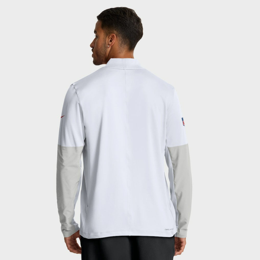 Kansas City Chiefs Sideline Dri-FIT Half-Zip Pullover - White Pullover