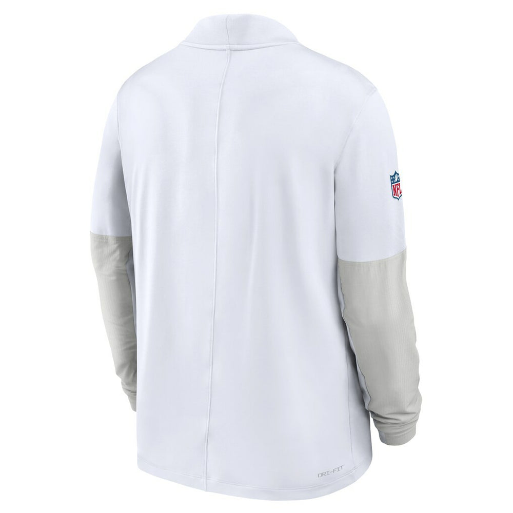 Kansas City Chiefs Sideline Dri-FIT Half-Zip Pullover - White Pullover