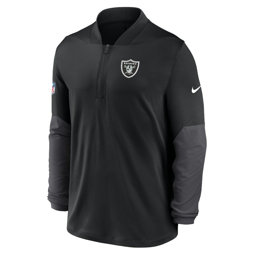 Las Vegas Raiders Sideline Dri-FIT Half-Zip Pullover - Black Pullover