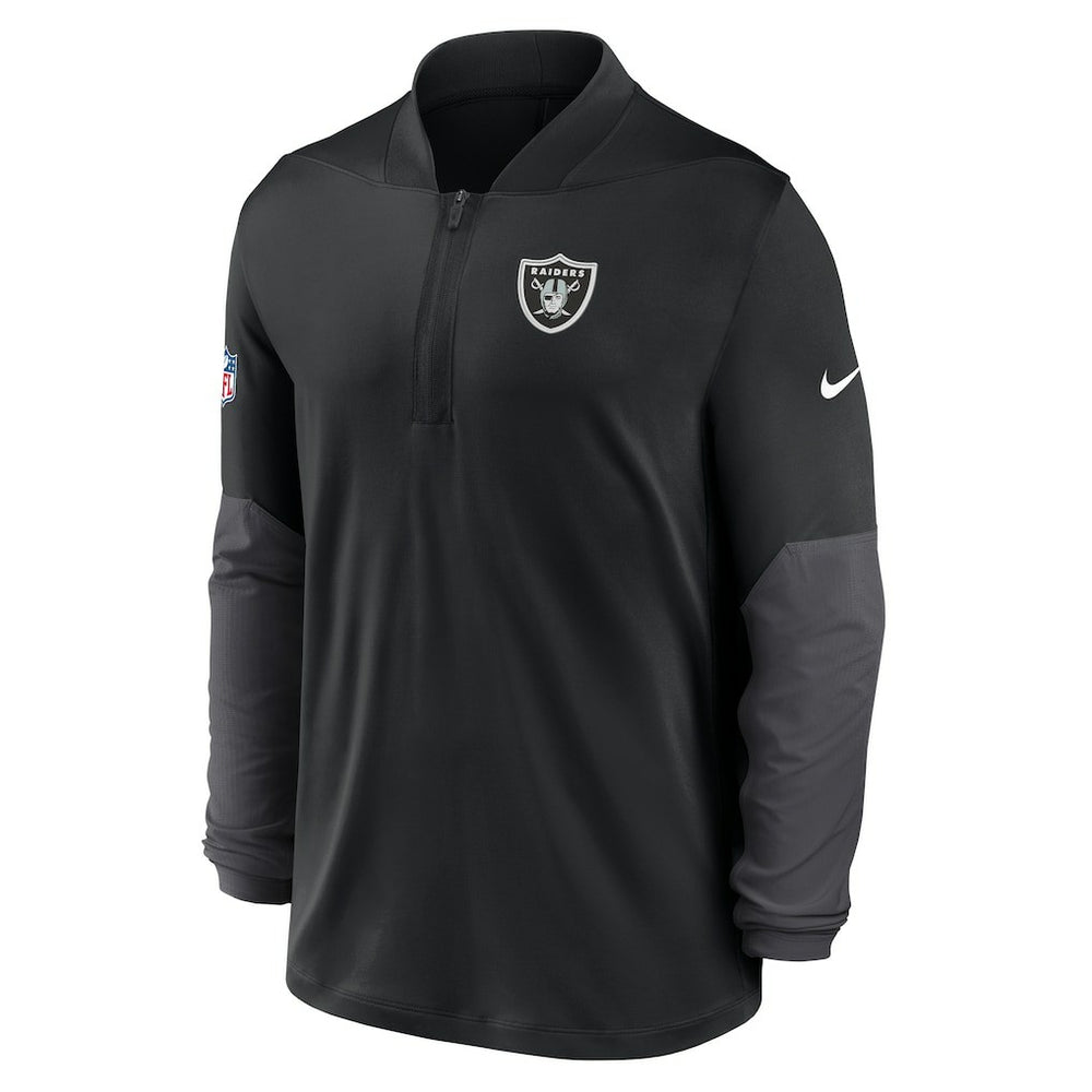 Las Vegas Raiders Sideline Dri-FIT Half-Zip Pullover - Black Pullover