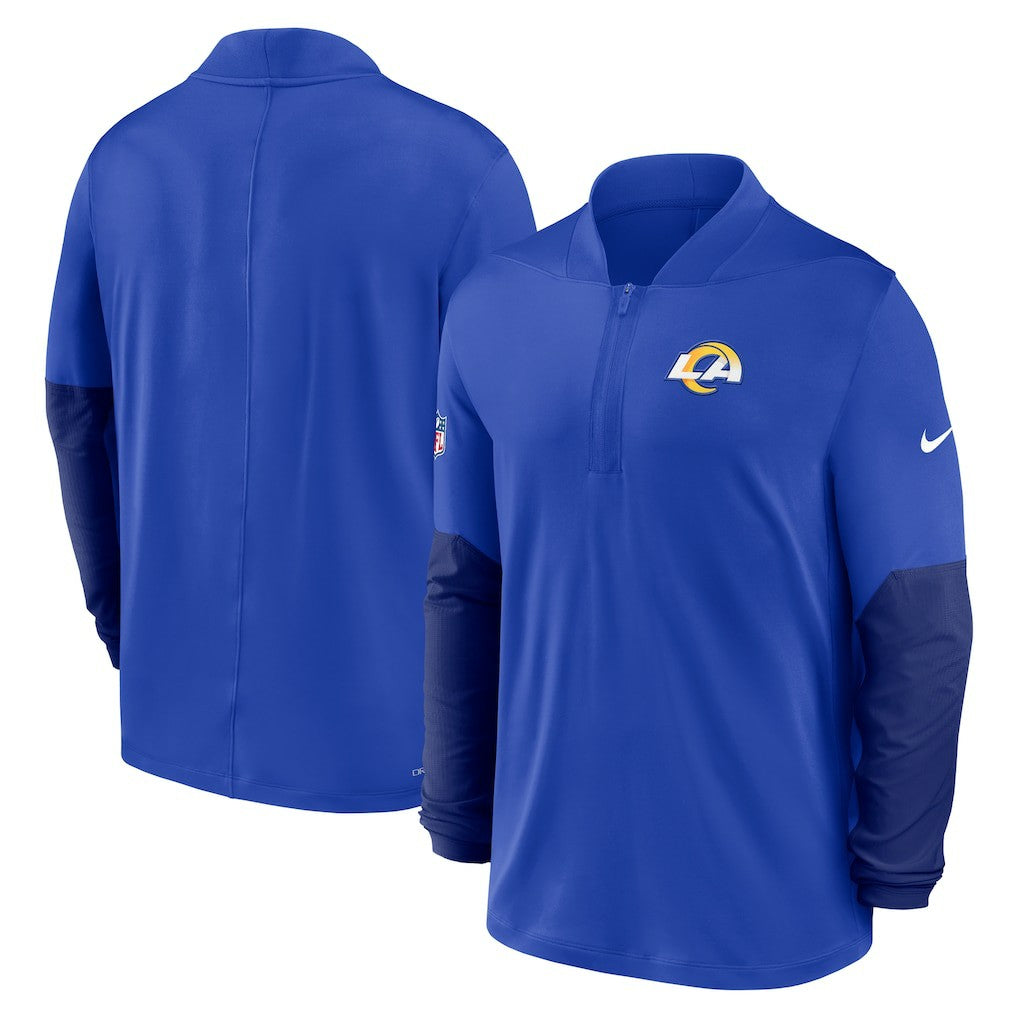 Los Angeles Rams Sideline Dri-FIT Half-Zip Pullover - Royal Pullover