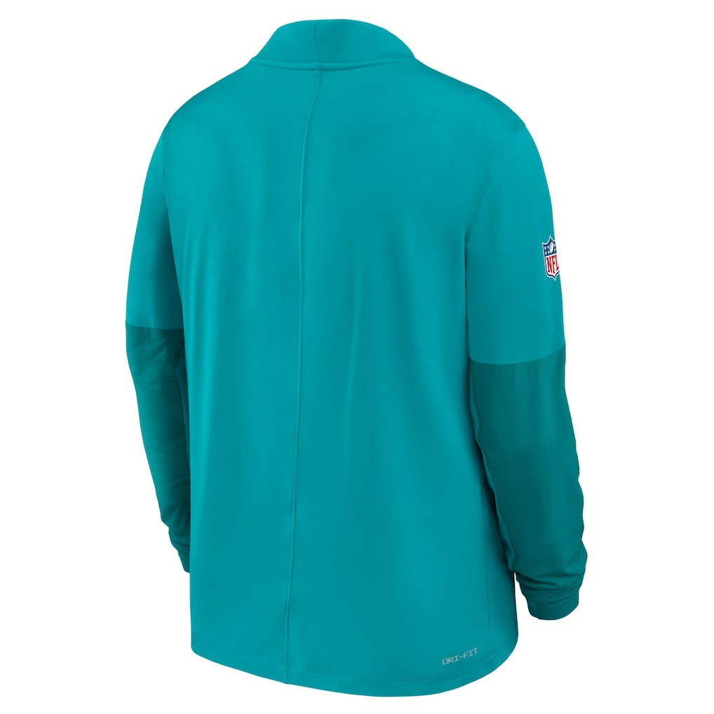 Miami Dolphins Sideline Dri-FIT Half-Zip Pullover - Aqua Pullover