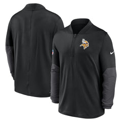 Minnesota Vikings Sideline Dri-FIT Half-Zip Pullover - Black Pullover