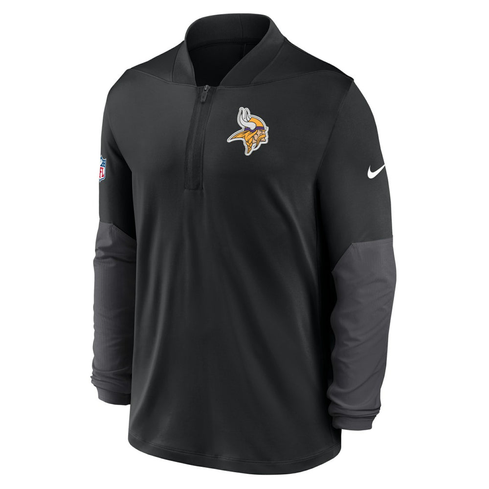 Minnesota Vikings Sideline Dri-FIT Half-Zip Pullover - Black Pullover
