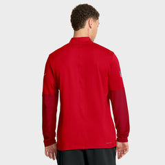 New England Patriots Sideline Dri-FIT Half-Zip Pullover - Red Pullover