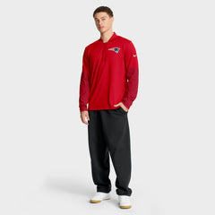 New England Patriots Sideline Dri-FIT Half-Zip Pullover - Red Pullover