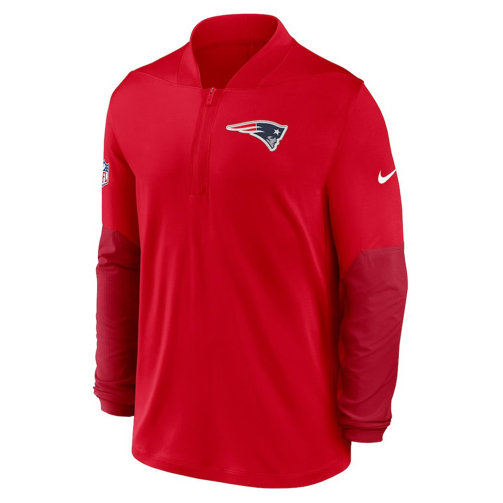 New England Patriots Sideline Dri-FIT Half-Zip Pullover - Red Pullover
