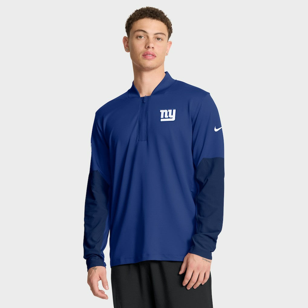 New York Giants Sideline Dri-FIT Half-Zip Pullover - Royal Pullover