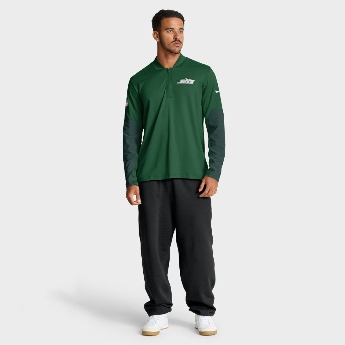 New York Jets Sideline Dri-FIT Half-Zip Pullover - Green Pullover