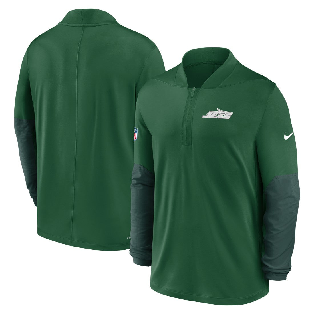New York Jets Sideline Dri-FIT Half-Zip Pullover - Green Pullover