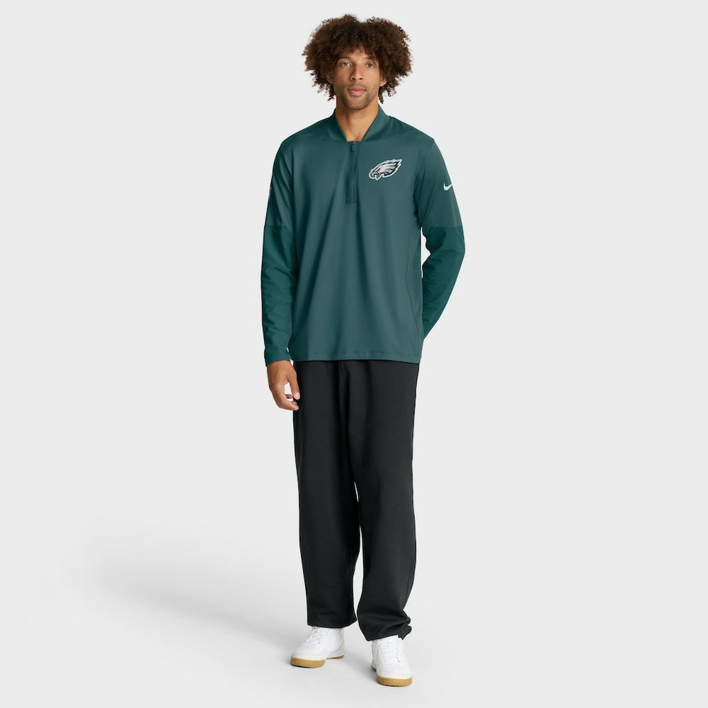 Philadelphia Eagles Sideline Dri-FIT Half-Zip Pullover - Green Pullover