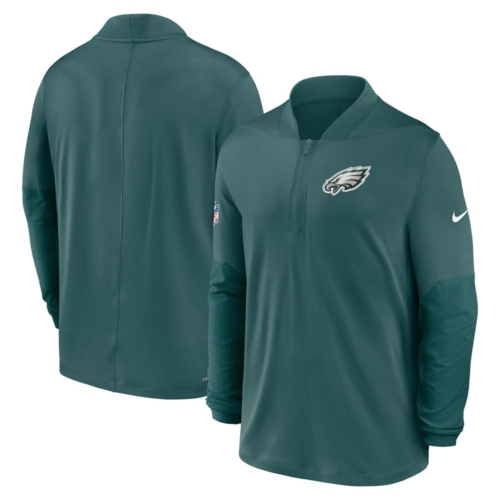 Philadelphia Eagles Sideline Dri-FIT Half-Zip Pullover - Green Pullover