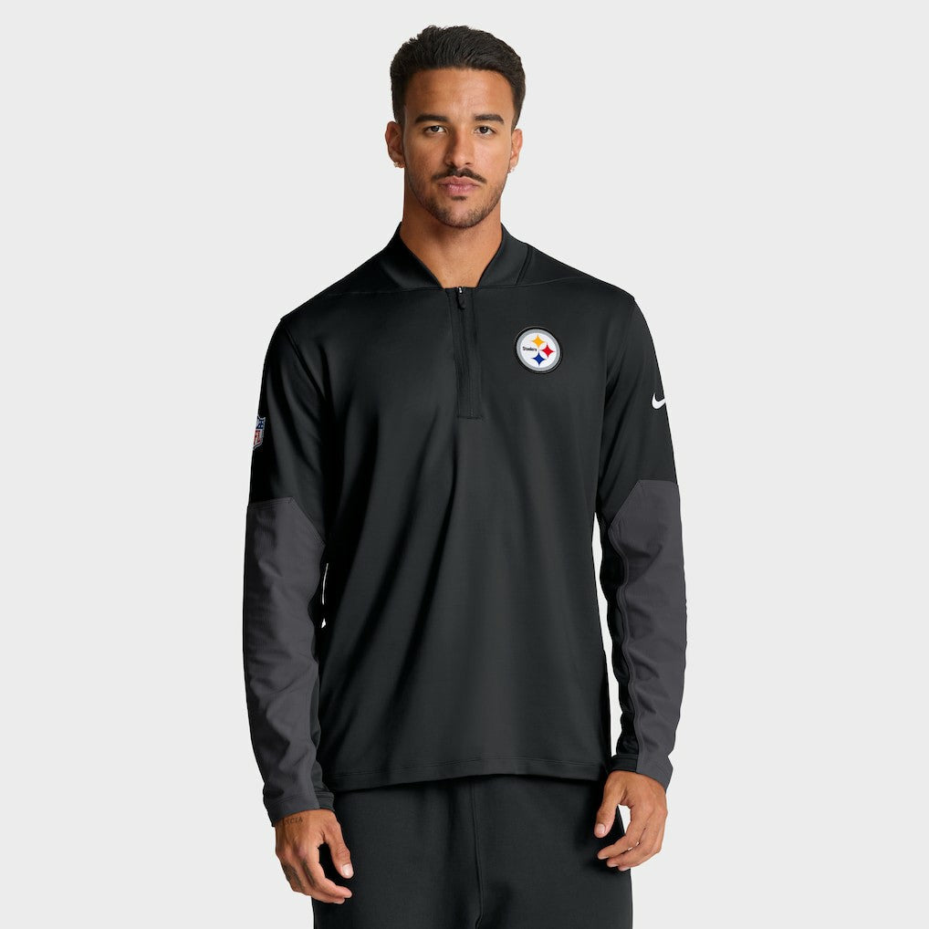 Pittsburgh Steelers Sideline Dri-FIT Half-Zip Pullover - Black Pullover