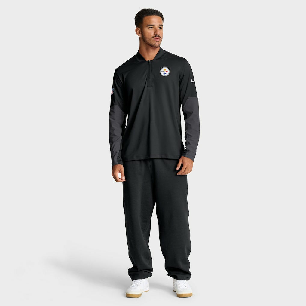 Pittsburgh Steelers Sideline Dri-FIT Half-Zip Pullover - Black Pullover