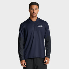 Seattle Seahawks Sideline Dri-FIT Half-Zip Pullover - College Navy Pullover