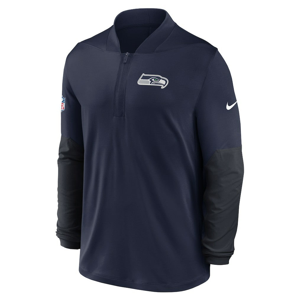 Seattle Seahawks Sideline Dri-FIT Half-Zip Pullover - College Navy Pullover