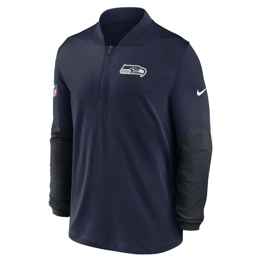 Seattle Seahawks Sideline Dri-FIT Half-Zip Pullover - College Navy Pullover