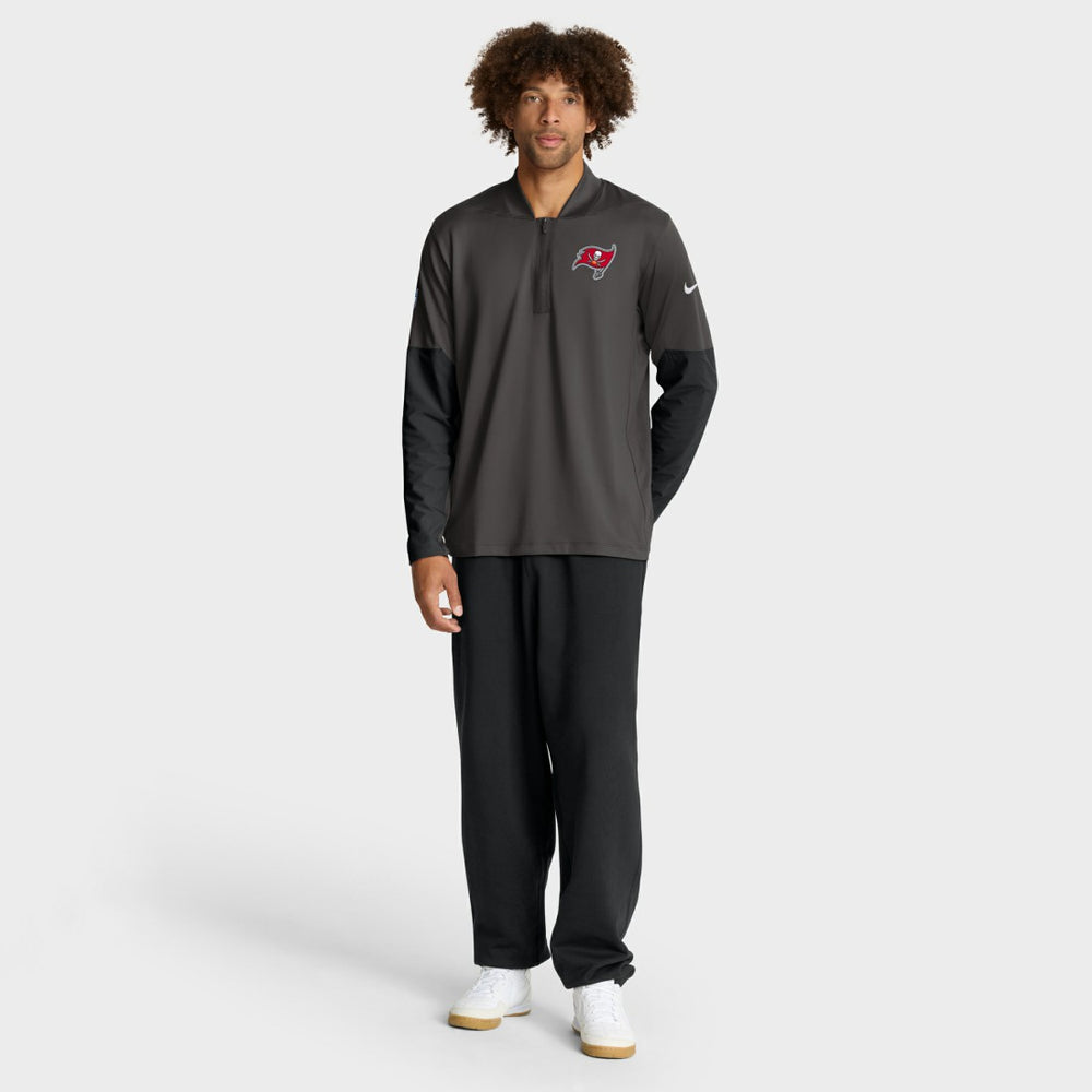 Tampa Bay Buccaneers Sideline Dri-FIT Half-Zip Pullover - Pewter Pullover