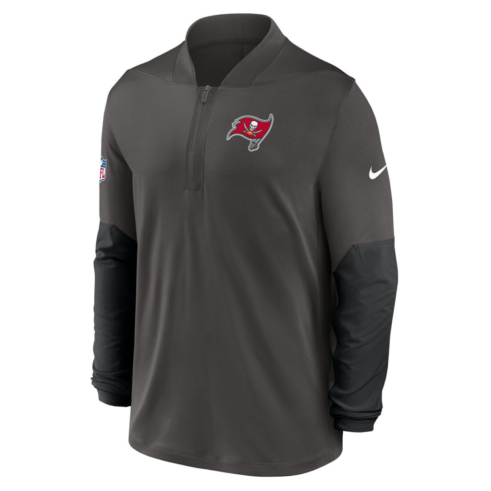 Tampa Bay Buccaneers Sideline Dri-FIT Half-Zip Pullover - Pewter Pullover
